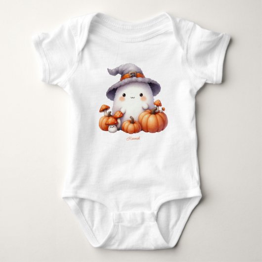 Body T-shirt bébé d'Halloween (Devant)