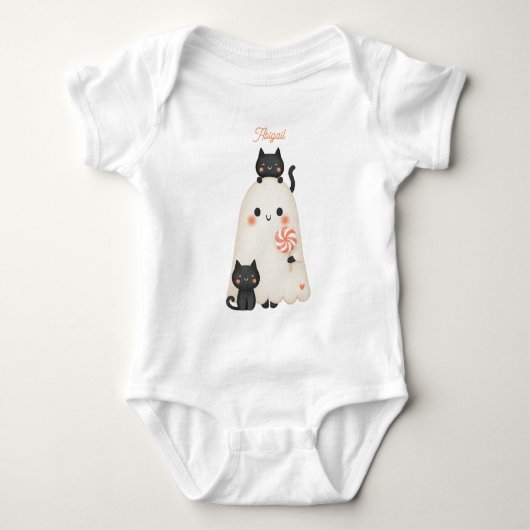 Body T-shirt bébé d'Halloween (Devant)