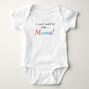 Body T-shirt bébé drôle disant maman