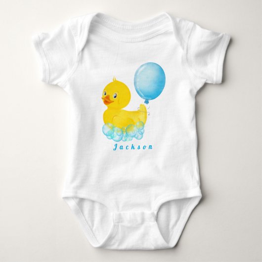 Body T-Shirt Bébé Garçon Premier Anniversaire Canard en (Devant)