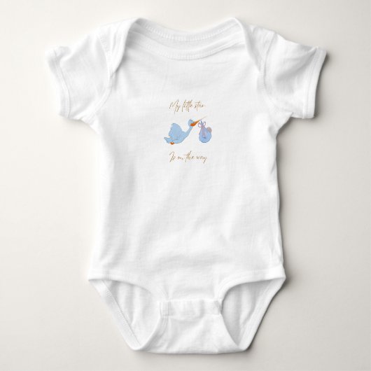 Body T-shirt bébé graphique créature bleue adorable - D (Devant)