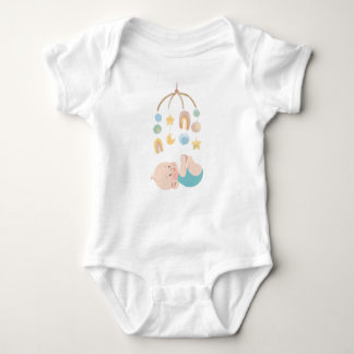 Body T-shirt bébé mignon avec étoiles