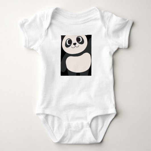 Body T-shirt bébé panda mignon 👶😇 (Devant)