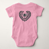 Body T-shirt bébé Papillon et Branches (Dos)