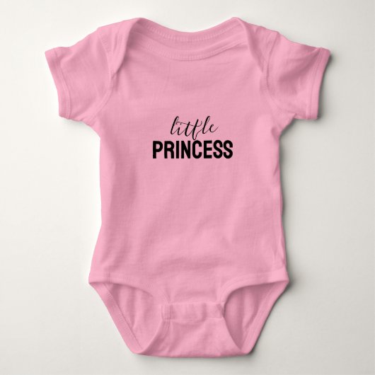 Body T-shirt bébé Petite Princesse (Devant)
