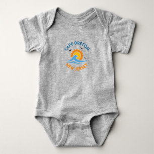 Body T-shirt bébé Soleil et Vagues