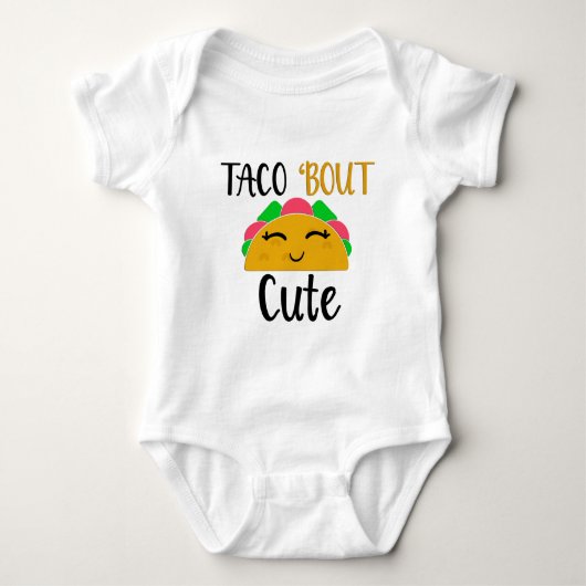 Body T-shirt bébé Tacoté Mignon (Devant)