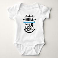 T-shirt bébé Tonton est mon héros