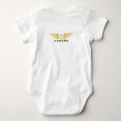 Body T-shirt blanc pilote (Dos)