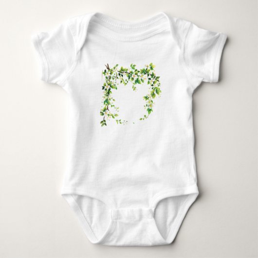 Body T-shirt bouquet de fleurs (Devant)