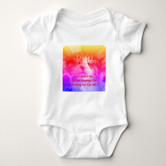 Body T-Shirt chaton endormi (Devant)