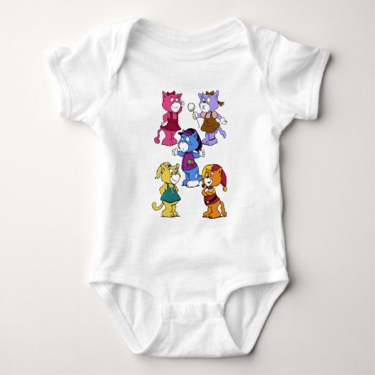 Body T-shirt Chats Boomi (Devant)