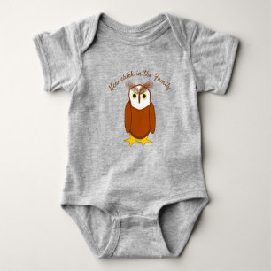 Body T-shirt - Chouette mignonne avec texte