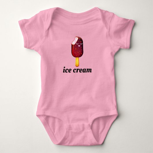 Body T-shirt crème glacée (Devant)