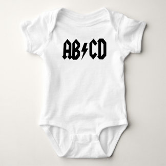 Body T-shirt de bébé d'ABCD