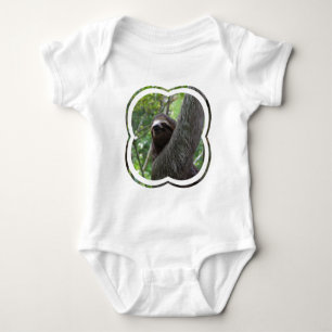 Body T-shirt de bébé de paresse botté avec la pointe