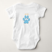 Body T-shirt de bébé d'étoile bleue de chien de miracle (Dos)