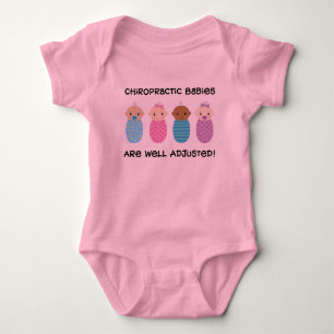 Body T-shirt de chiropractie de bébés ajusté par bie