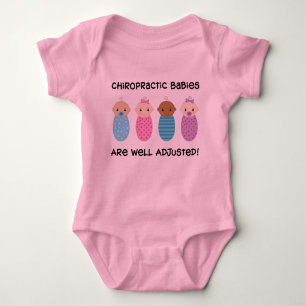 Body T-shirt de chiropractie de bébés ajusté par bien