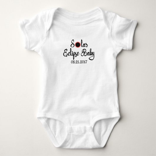 Body T-shirt de combinaison de bébé d'éclipse solaire (Devant)