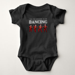 Body T-shirt de danse Trump de Noël pour bébé