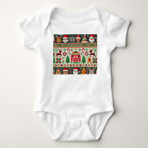 Body T-shirt de Noël moche drôle pour bébé