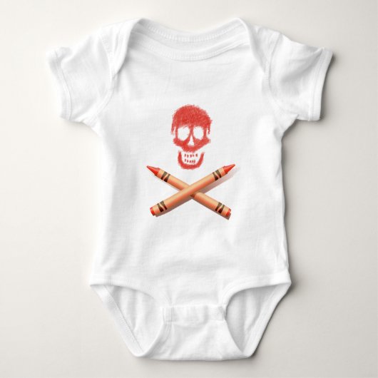 Body T-shirt de pirate de bébé (Devant)