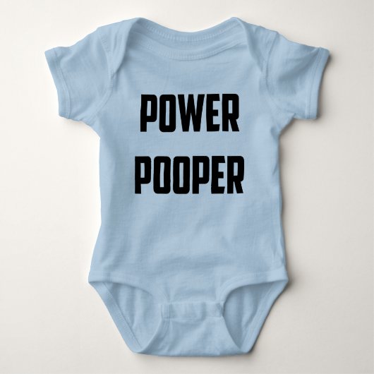 Body T-shirt de Pooper de puissance (Devant)