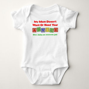 Body T-Shirt drôle de Creeper avec conseil parental