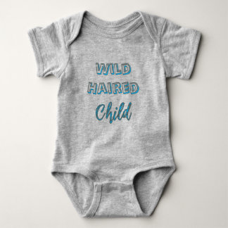 Body T-Shirt Enfant aux Cheveux Sauvages Rétro