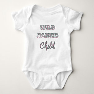 Body T-Shirt Enfant aux Cheveux Sauvages Rétro