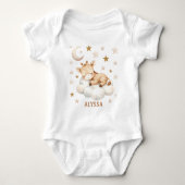 Body T-shirt girafe mignonne endormie (Devant)