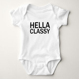 Body T-Shirt HELLA CHIC Drôle Mauvais Toutes Lettres Ma