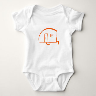 Body T-shirt infantile avec la remorque vintage de