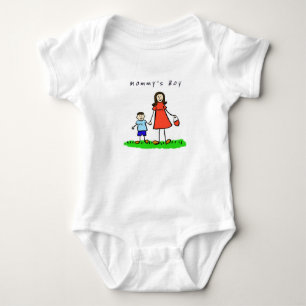 Body T-shirt maman & moi (Brunette sans titre)