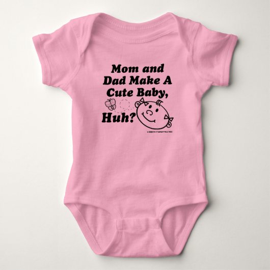 Body T-shirt mignon de papillon de bébé (Devant)