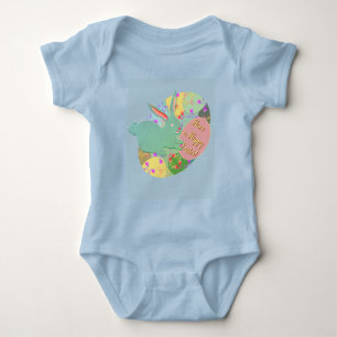Body T-Shirt Œufs de Pâques de Garçon Lapin