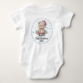 Body T-Shirt-Personalized Baby's First Xmas 2025-Boy (Dos)