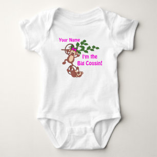 Body T-shirt personnalisé Big Cousin Monkey