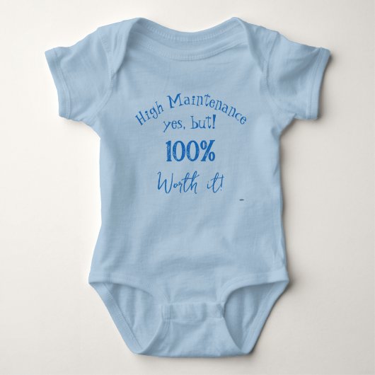Body T-shirt pour bébé à entretien élevé HAMbyWG (Devant)