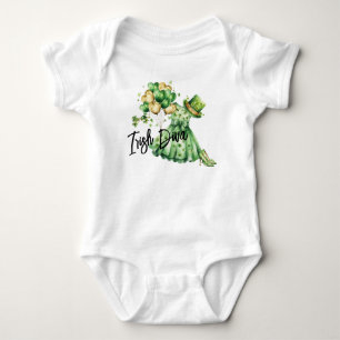 Body T-shirt pour bébé diva irlandaise Saint-Patrick
