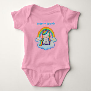 Body T-shirt pour bébé en coton Licorne Magique