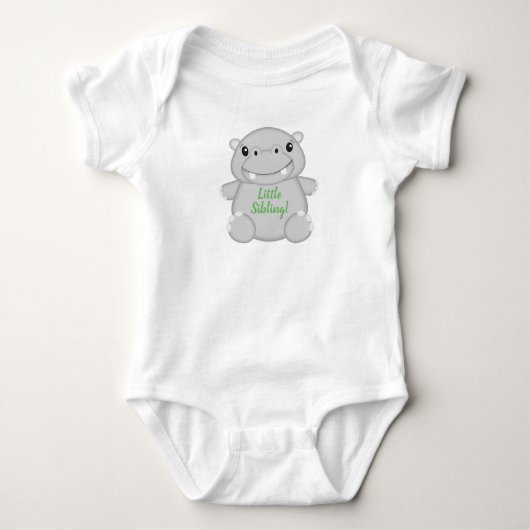 Body T-Shirt pour bébé en peluche vert (Devant)