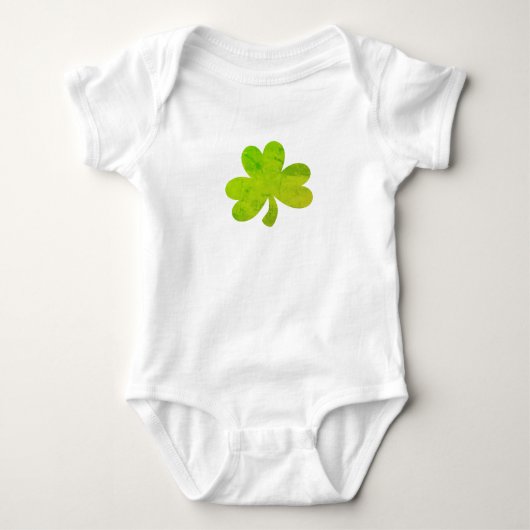 Body T-shirt shamrock Irlandais Peinture Silhouette Enf (Devant)