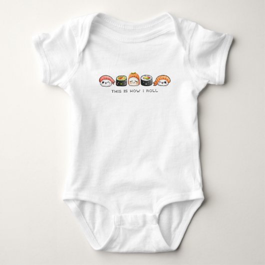 Body T-shirt Sushi Baby (Devant)