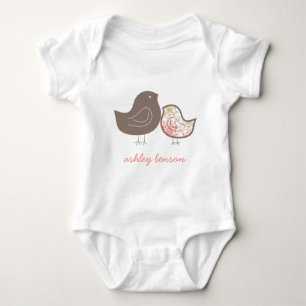 Body T-shirt Sweet Rose Whimsical Damask Baby Chicks
