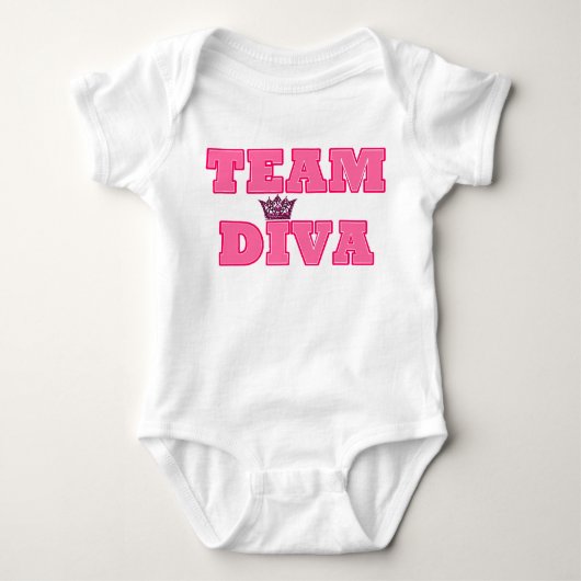 Body T-shirt Team Diva Baby (Devant)
