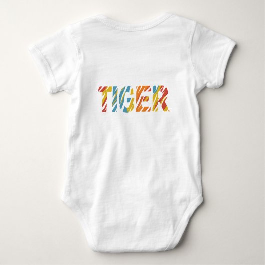 Body T-shirt Tiger pour bébé (Dos)