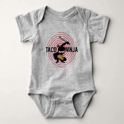 Body Taco Ninja Design - Bodysuit Baby Jersey (Devant)