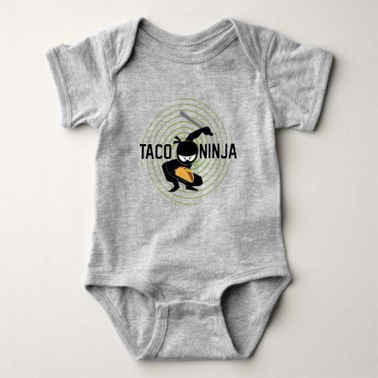 Body Taco Ninja Design - Bodysuit Baby Jersey (Devant)